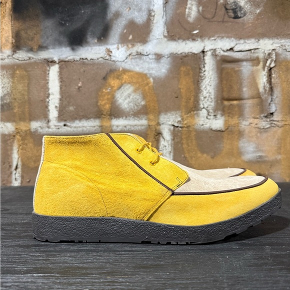 Other - Hush Puppies Suede Shoes Yellow Black Mens Size 12 NWOB